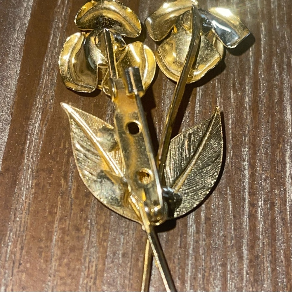 Unbranded Gold Rose Pin View 5